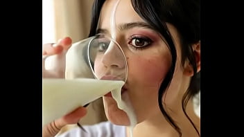 Wednesday addams drinks her bf spunk