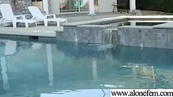 Hot cute sexy amateur girl insert toys in her holes clip 23