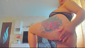 Sexy lingerie big tits girl masturbate