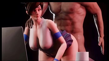 Huge boobs riding 3d