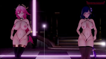 Mmd raiden shogun yae miko
