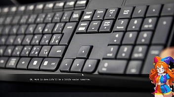 This office worker keeps turning her ass towards me