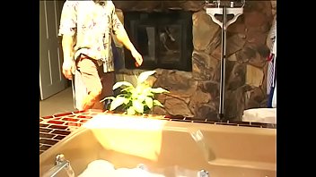 Sex with a beautiful young blonde in the bathroom