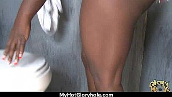 Gloryhole secrets ebony sucking off strangers pov 20