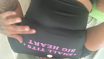 Small tits on a whore