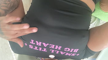 Small tits on a whore