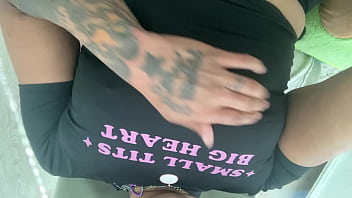 Small tits on a whore