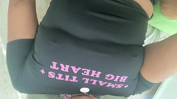 Small tits on a whore