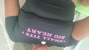 Small tits on a whore