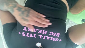 Small tits on a whore