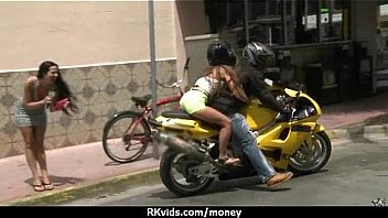 Tight teen fucks a man in front of the camera for cash 12