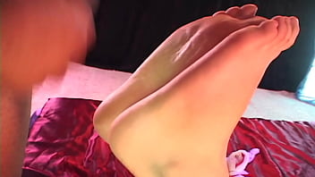 White bondage blonde babe gets her feet tied and fucked