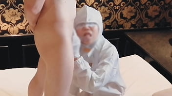 巨乳検査員の人妻の彼女が僕のペニスをフェラチオして精液検査する。home made amateur 個人撮影 kawasaki jk