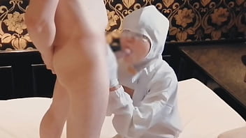 巨乳検査員の人妻の彼女が僕のペニスをフェラチオして精液検査する。home made amateur 個人撮影 kawasaki jk