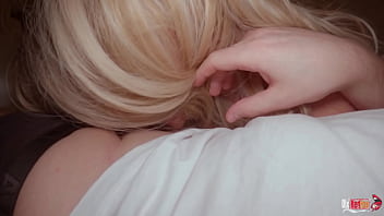 Stepmother secretly came to stepson to get a portion of fresh sperm in his mouth after sex