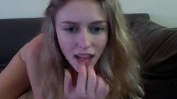 Teen blonde masturbating