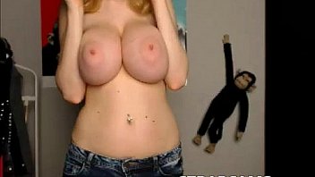 Blonde Teen Shows Amazing Big Tits On Webcam thumbnail