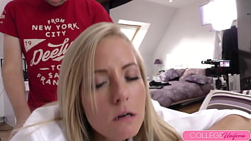 Blonde sicilia from straight a student to cash hungry cock eater