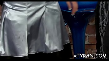 Luscious bimbo caressed tenderly