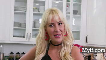 Lonely milf nurtures neighbor's curious boy