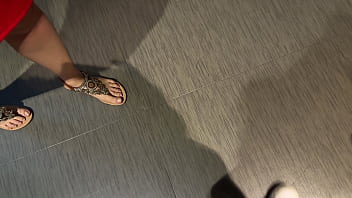 I found a perfect cock in the furniture store risky public handjob and doggy p