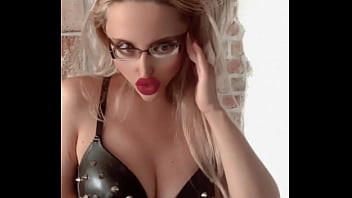 Sissy cuculd while i worship her goddess in glasses and latex