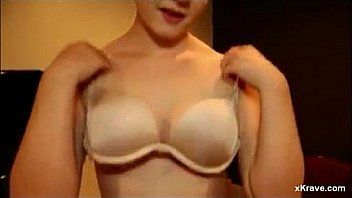 Short haired brunette sucks & jerks big cock