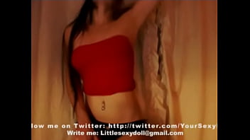 Hot young brunette sexy dance on webcam