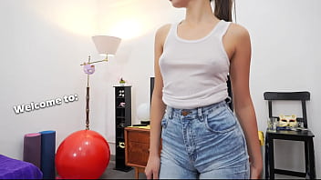 Incredible butt on this young babe super tight jeans perky puffy tits youth perfection