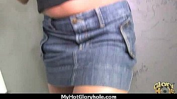 Horny ebony suck the juice from big white gloryhole 19