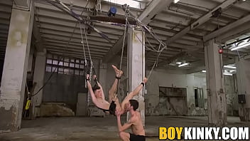 Naughty Young Gay Johnny Polak Seems To Get Aroused With Being Bound To A Sex Swing And Getting Anallized Roughly By Skinny Maledom Xavier Sibley thumbnail