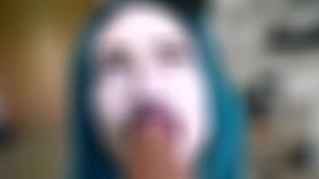 Goth girl lip pouting job custom