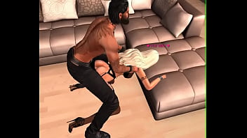 Breaking his slut wife's ass