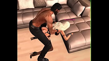 Breaking his slut wife's ass