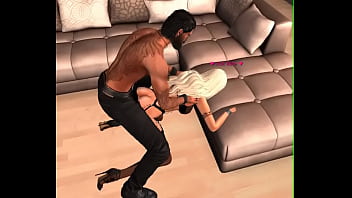 Breaking his slut wife's ass