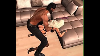 Breaking his slut wife's ass