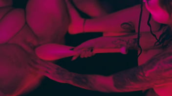 Clown girls are enjoying foot fuck