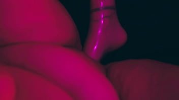 Clown girls are enjoying foot fuck