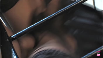 This attractive brunette woman engaged in vigorous sexual activity with her partner