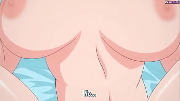 Grandes tetas no se sacia con semen en su boca