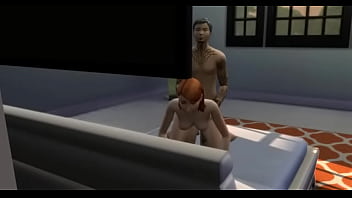 The sim hard dogstyle fuck