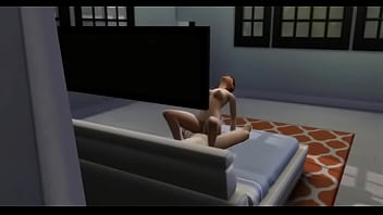 The sim hard dogstyle fuck