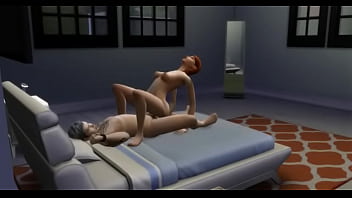The sim hard dogstyle fuck