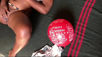 Santa couldn’t help me get wet on christmas day i had to use my dildo