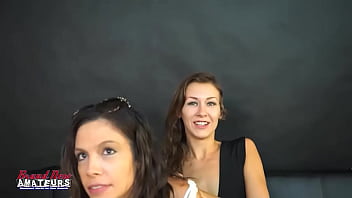 Brunette coeds jamie litton and meredith lick their twtas and share a cock