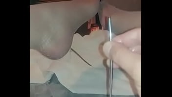 Chastised Crossdresser Clitty Sounding In Fishnets thumbnail