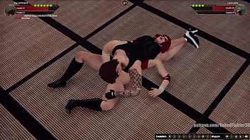 Girlfriend vs jerle nf3d mixed sex combat maledom