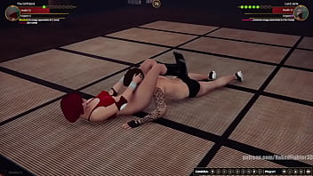 Girlfriend vs jerle nf3d mixed sex combat maledom