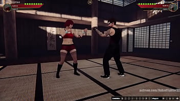 Girlfriend vs jerle nf3d mixed sex combat maledom