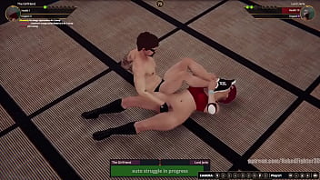 Girlfriend vs jerle nf3d mixed sex combat maledom